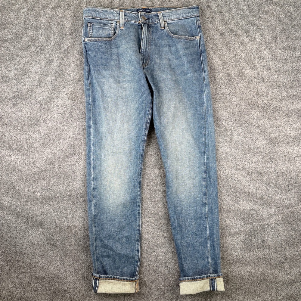 Levis Made & Crafted Jeans Mens 32x32 Blue 512 Slim Taper Skinny Selvedge Denim